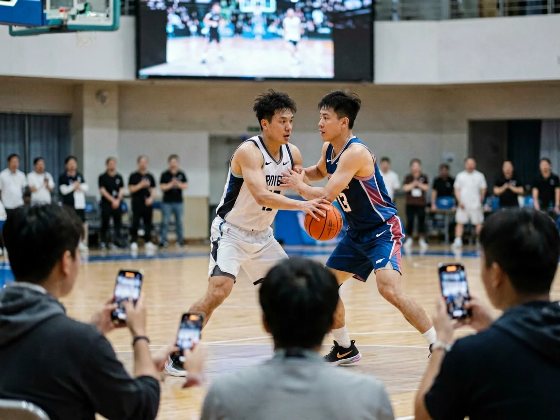 篮球赛事现场篮球比分实时更新赛场硝烟弥漫